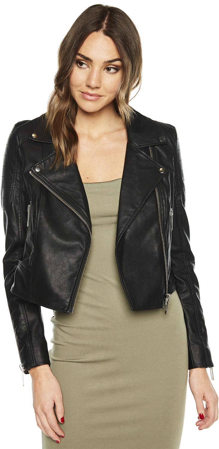 bardot biker jacket
