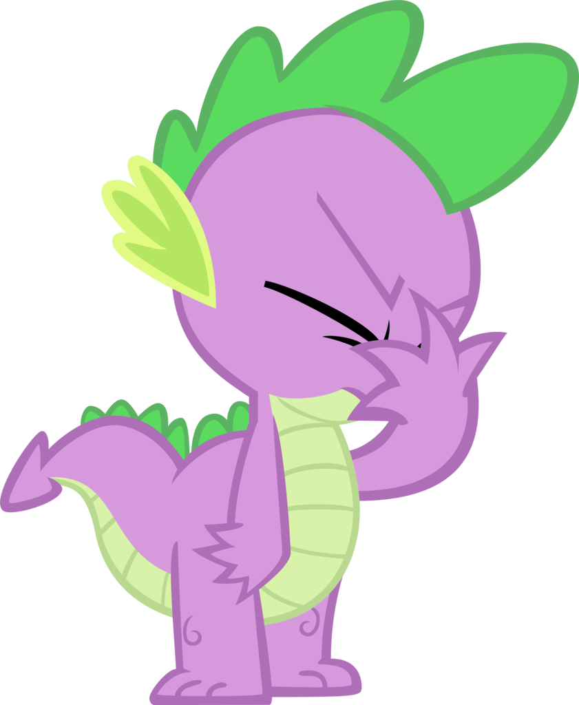 Facepalm Transparent Background - Spike Is Eating Rarity (841x1024), Png Download