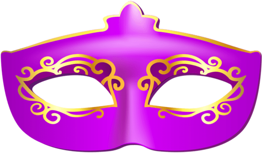 Free Png Purple Carnival Mask Png Images Transparent - Portable Network Graphics (850x499), Png Download