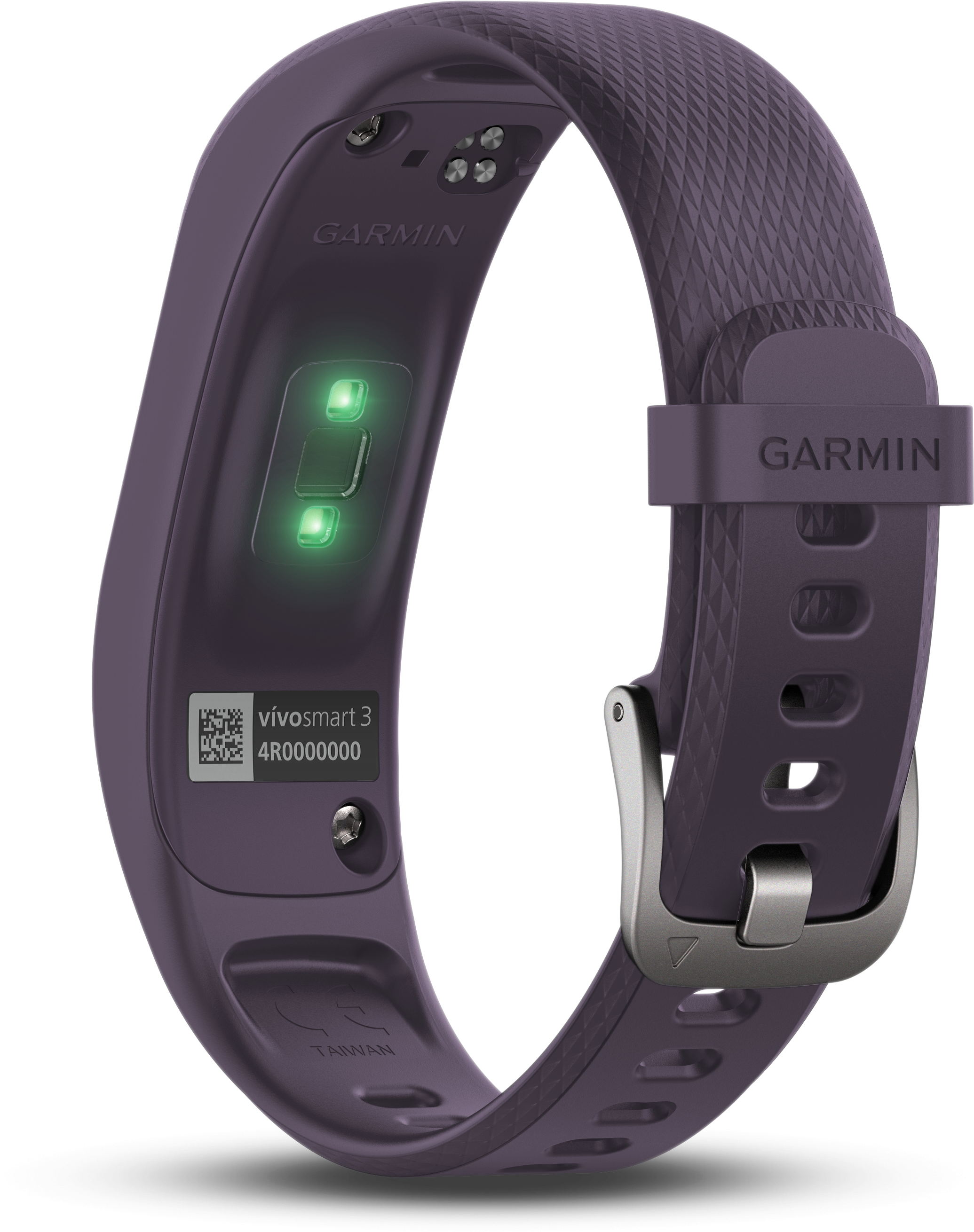 Garmin Vivosmart 3 Purple - Garmin Vivosmart 3 Silver Large (5100x3300), Png Download