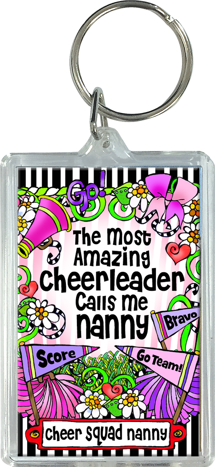 Kc304 C Cheer Squad Nanny Sfm Keychain Suzy Toronto - Keychain (1002x2075), Png Download