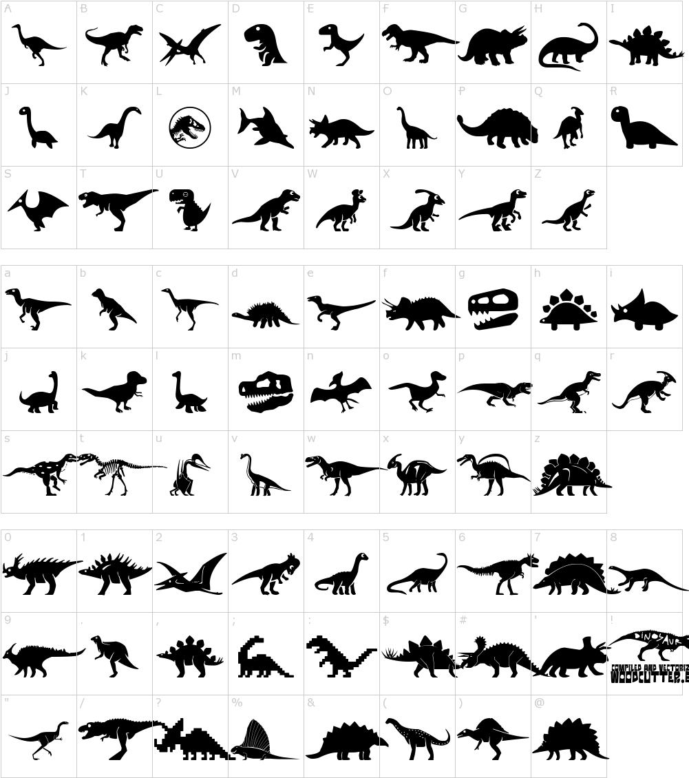 Font Characters - Silhouette (1000x1150), Png Download