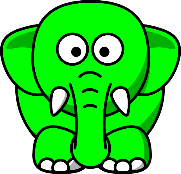 Cartoon Elephant Back (600x575), Png Download