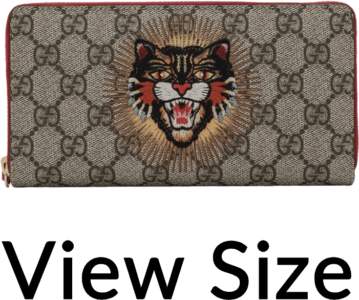 Gucci Gg Supreme Angry Cat Long Zip Around Wallet - Tory Burch Mcgraw Whipstitch Tote (700x700), Png Download