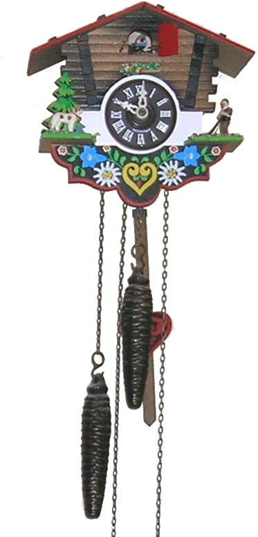 Colorful Cuckoo Clock - Cuckoo Clock (612x777), Png Download