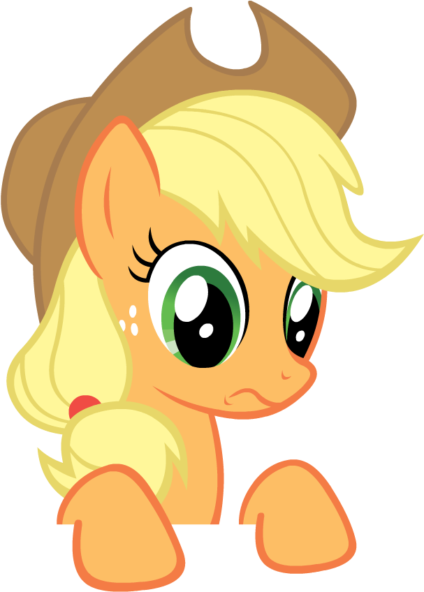 Koe Applejack 1 - Cartoon (740x870), Png Download