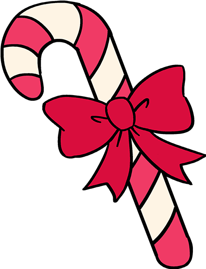 How To Draw Candy Cane - Easy Candy Cane Drawing (680x678), Png Download