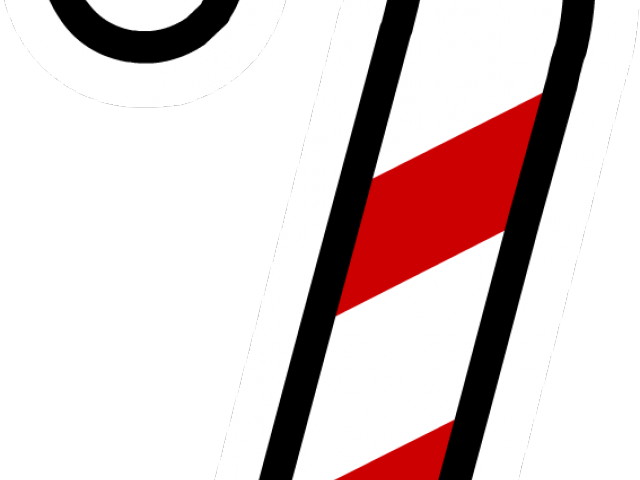 Candy Cane Clipart Walking Stick - Christmasclip Art Candy Cane (640x480), Png Download