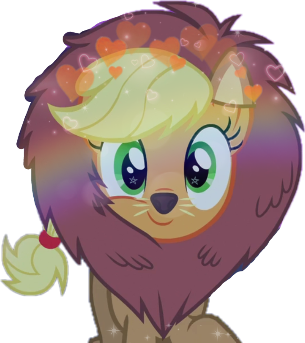 Download Applejack Sticker - Pinkie Pie Straight Hair - Full Size PNG ...