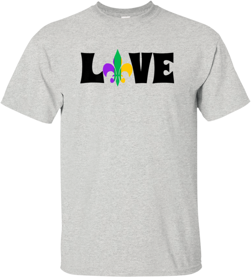 Love New Orleans Saints T-shirt - Active Shirt (1155x1155), Png Download