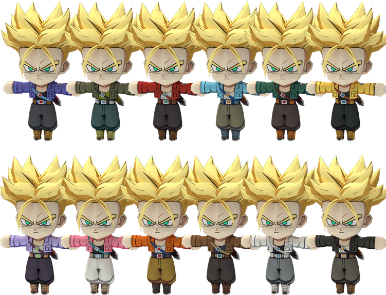 Download Zip Archive - Trunks Dragon Ball Fighterz Lobby Avatars (750x650), Png Download