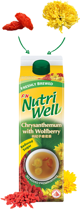 F&n Nutriwell Chrysanthemum With Wolfberry - Chrysanthemum Wolfberry (450x720), Png Download