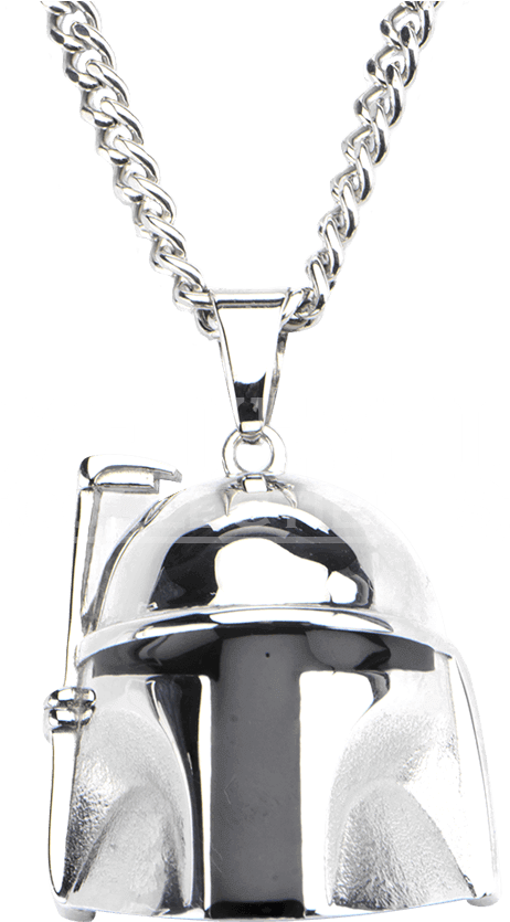 Mens Stainless Steel 3d Boba Fett Helmet Necklace - Locket (850x850), Png Download