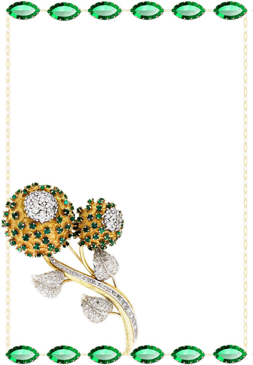 Frame,transparent ,emeralds - Royal Gold Frame Image Transparent Background (900x1280), Png Download