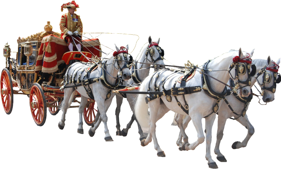 Palace Carriage Free Buckle Pattern - Horse Drawn Carriage Transparent (1024x692), Png Download