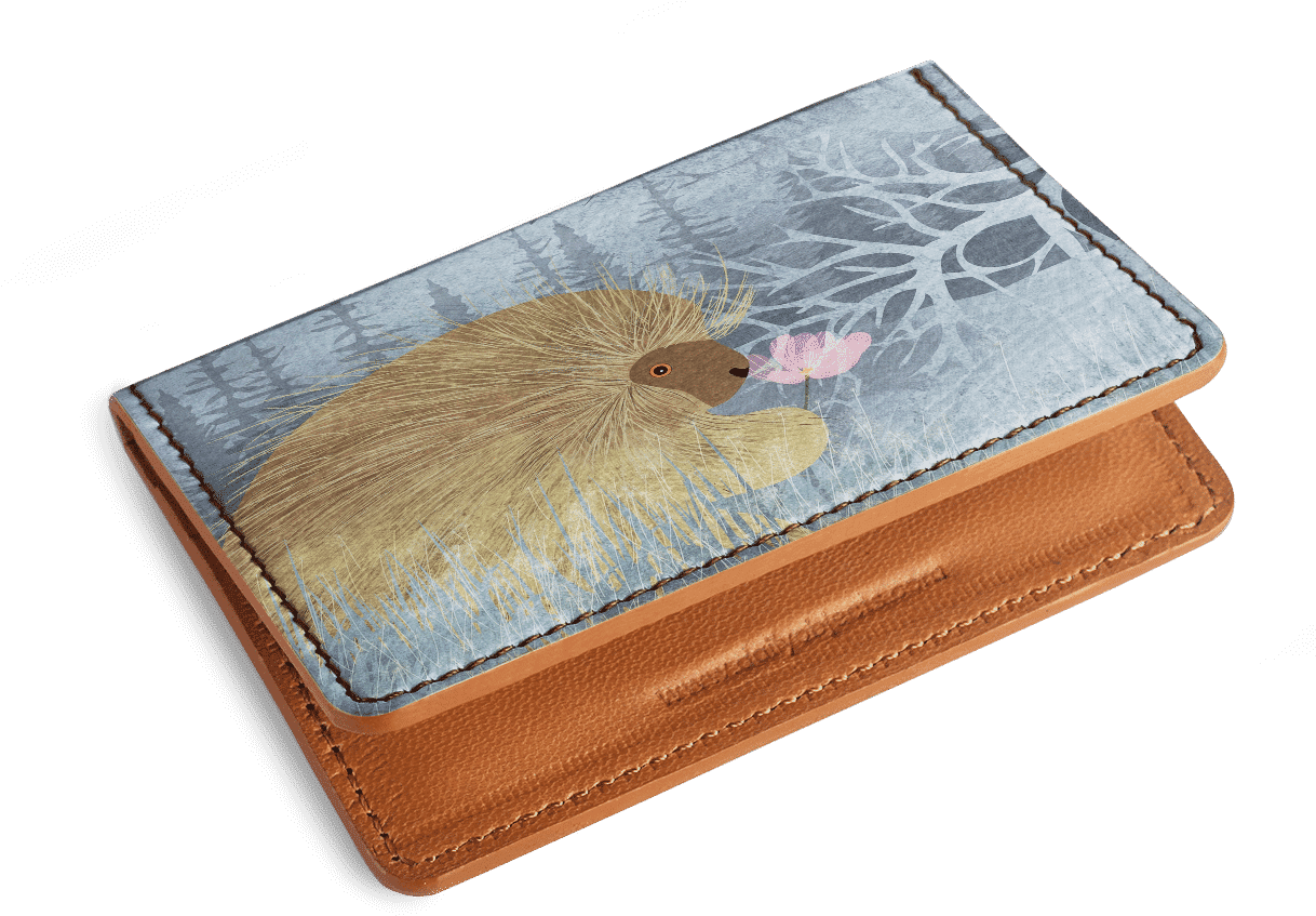 Dailyobjects Porcupine Flower Card Wallet Buy Online - Wallet (1220x900), Png Download