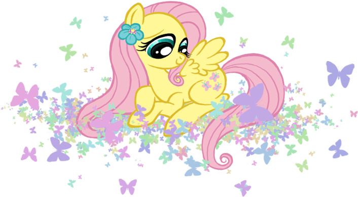 Fluttershy Photo Fluttershy By Kik0thek1ller-d41srh9 - Cartoon (821x479), Png Download