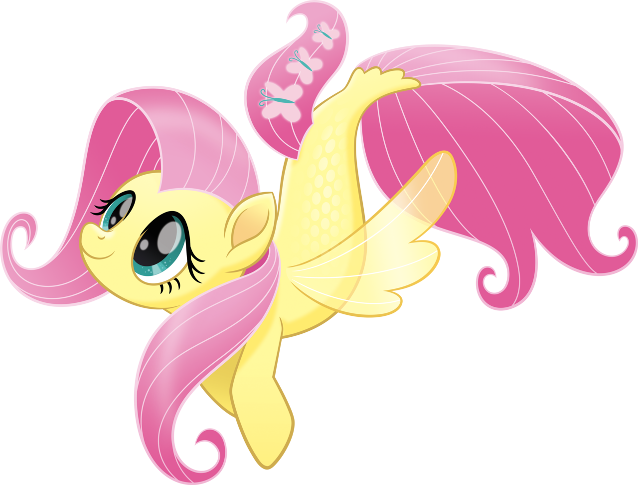 Pony Clipart Fluttershy - My Little Pony The Movie Fluttershy (1280x972), Png Download