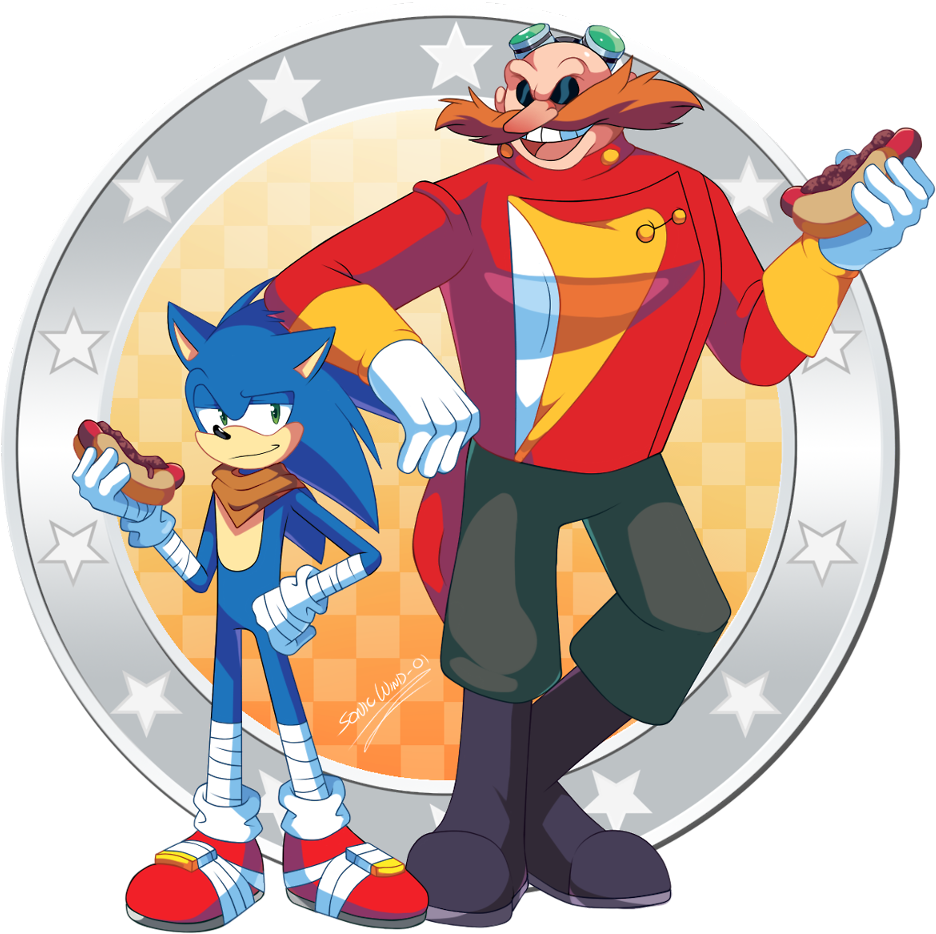 Sonicthehedgehog Sticker - Sonadow Boom 18 (1024x1012), Png Download