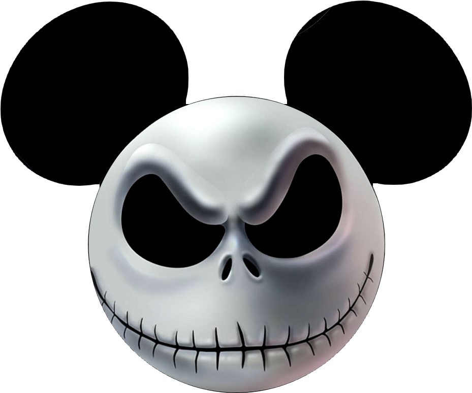 Jack Skellington Heads - Jack Skellington Mickey Head (969x802), Png Download