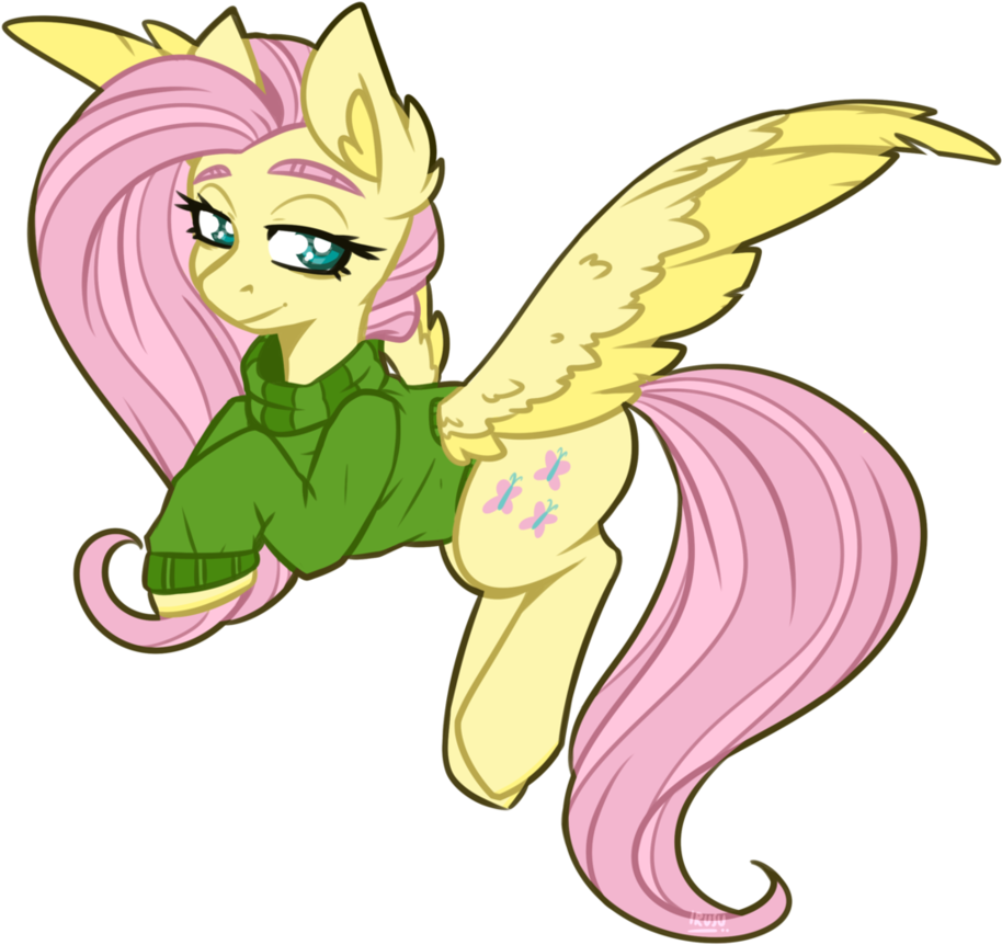 Fluttershy - Cartoon (921x868), Png Download