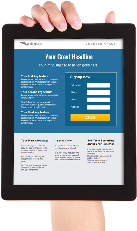 Let's Improve Your Campaign Performance - Tablet Computer (704x737), Png Download