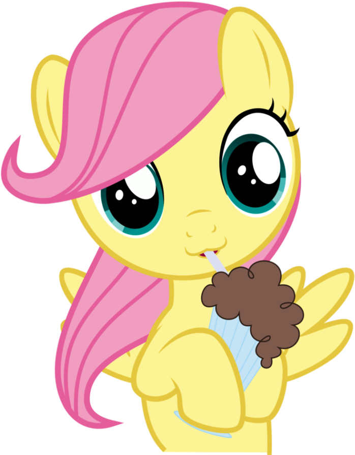 Fluttershy Drinking Shake-rtr716 - My Little Pony Jack (768x943), Png Download