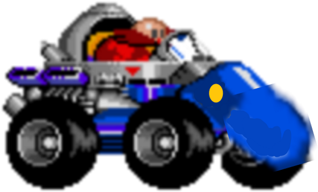 Eggman Sticker - Monster Truck (1024x787), Png Download
