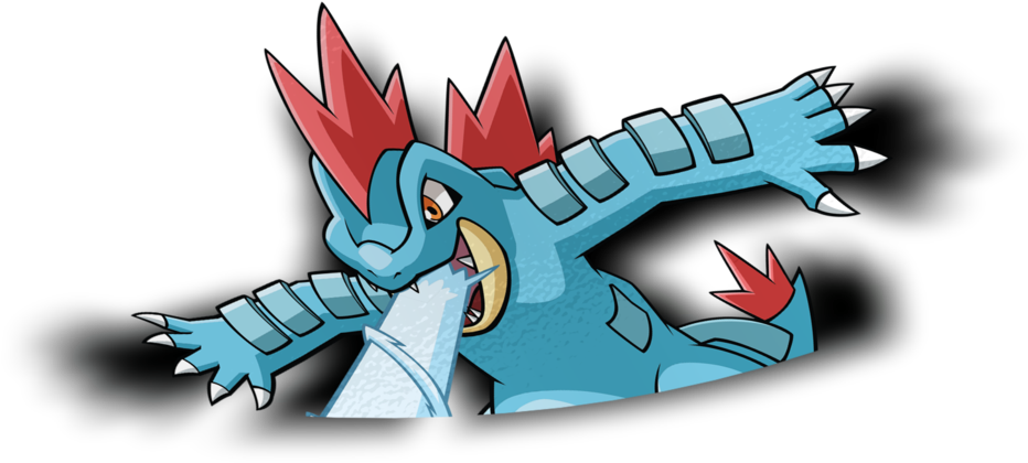 Feraligatr Peeker Sticker - Illustration (1280x1280), Png Download