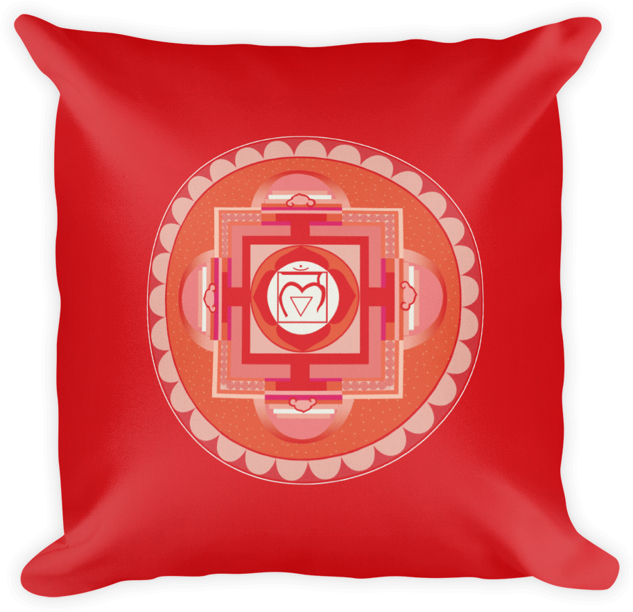 Load Image Into Gallery Viewer, Red Root Chakra Premium - Kök Çakra Mandalası (1000x1000), Png Download
