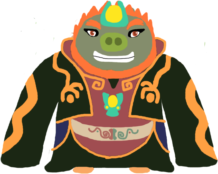 Toad Clipart Angry Frog - Angry Birds Ganon (848x708), Png Download