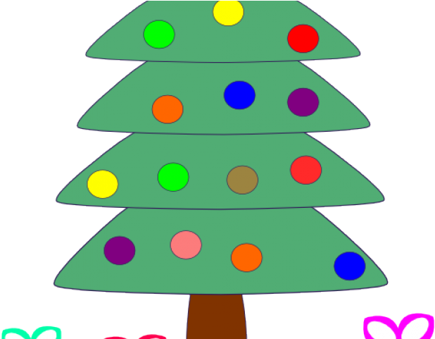 Christmas Tree With Presents Clipart - Presents Under The Tree Clipart (640x480), Png Download