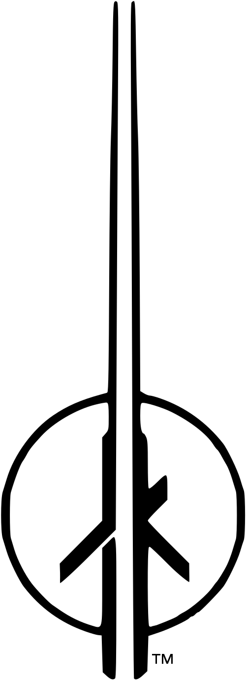 This Image Rendered As Png In Other Widths - Logo Jedi Star Wars (500x1383), Png Download