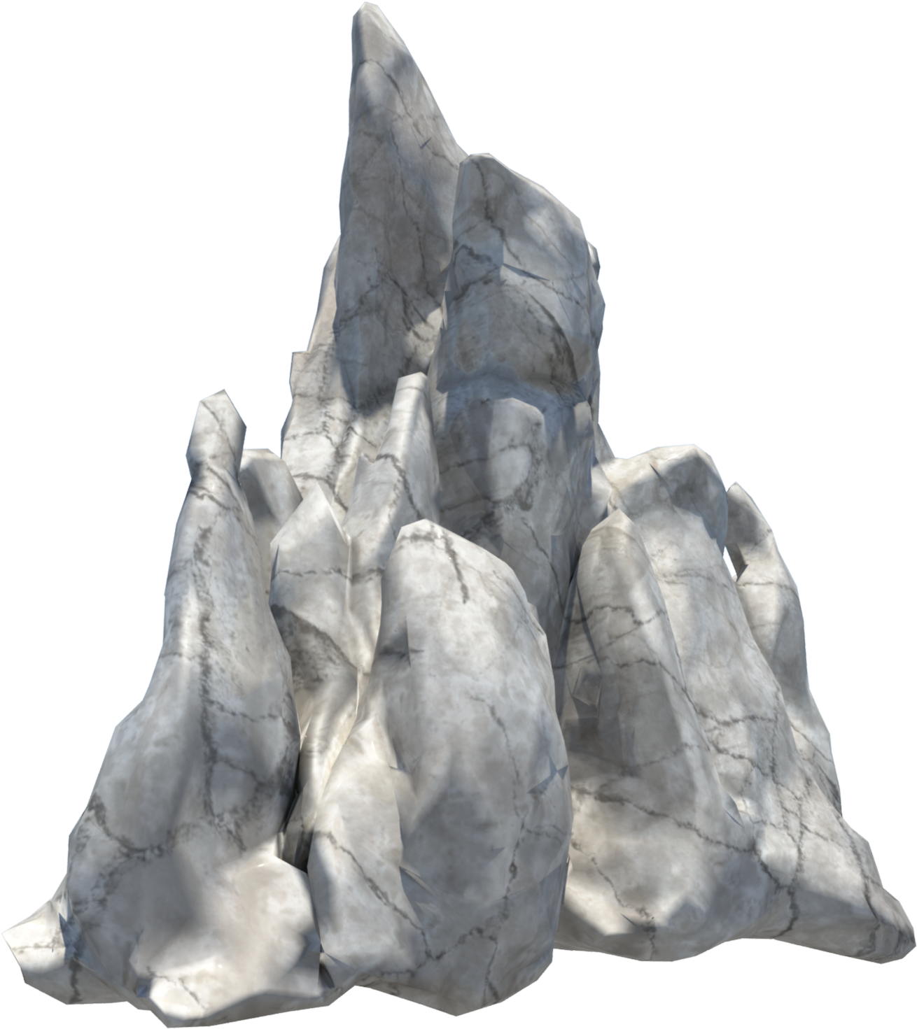 Rock 01 Render 1 Lou Poly Rock 01 Render 1 Lou Poly - Igneous Rock (2048x2048), Png Download