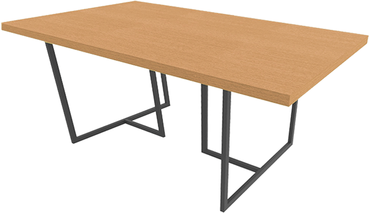 Mesa Hyuna Retangular Pequena Natural - Folding Table (900x900), Png Download