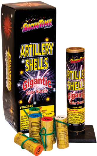 Artillery Shells - Artillery Shells Fireworks (600x535), Png Download