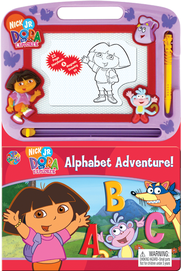 Dora The Explorer - Dora Alphabet Adventure Book (680x900), Png Download
