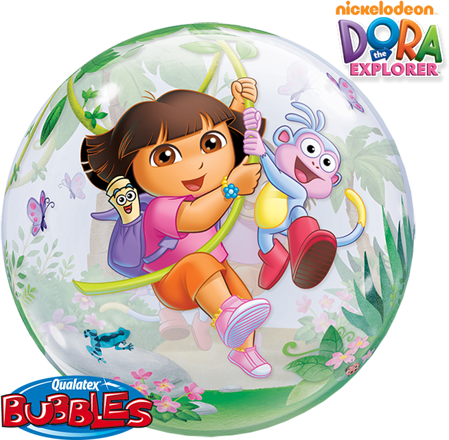 Dora The Explorer & Boots - Balloon (706x703), Png Download