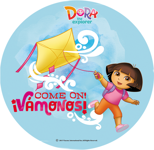 Dora The Explorer Wafer-21x28cm - Cartoon (600x751), Png Download