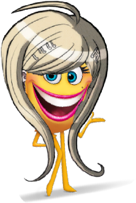 Ndrv3 Drv3 Kaede Akamatsu Emoji Movie Smiler - Cartoon (525x809), Png Download