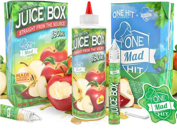 One Mad Hit Juice Box E-liquid - Juice Box One Mad Hit (600x600), Png Download