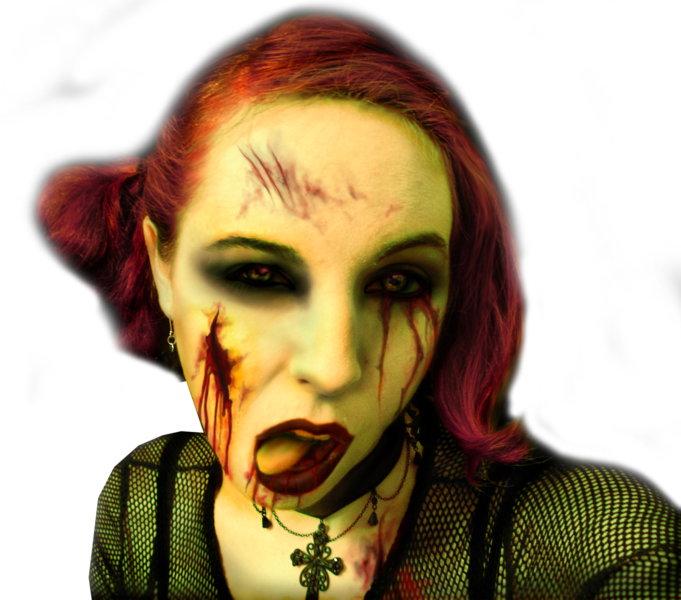 Zombie Girl - Zombie Girl Art (681x600), Png Download
