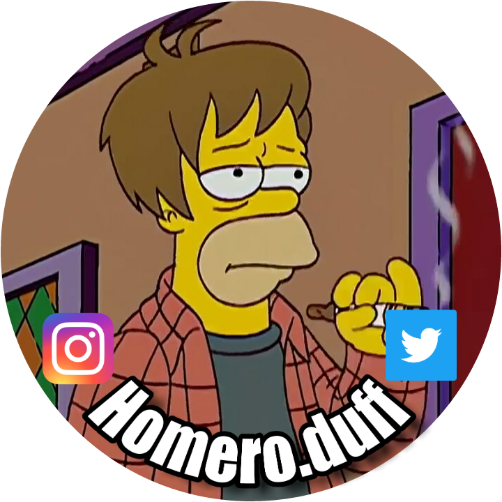 Homero - Duff - Cartoon (720x720), Png Download