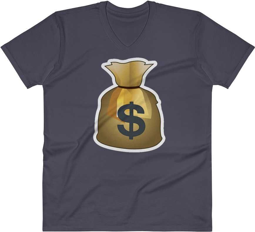 Men's Emoji V Neck - T-shirt (1000x1000), Png Download