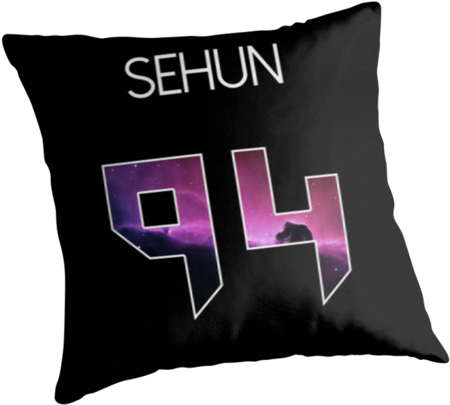 Sehun '94 Galaxy Jersey By Cloakandbadger - Thin Blue Line Throw Pillows (875x875), Png Download