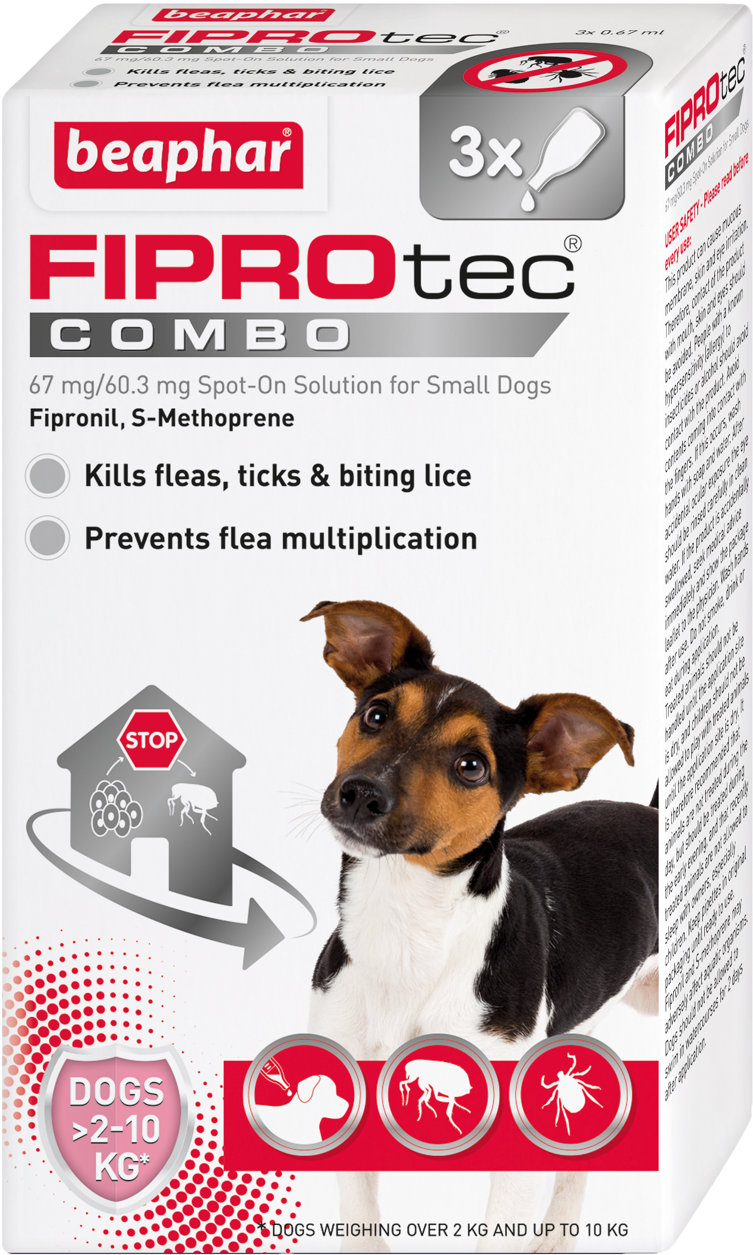 Beaphar Fipro Combo (1685x2716), Png Download