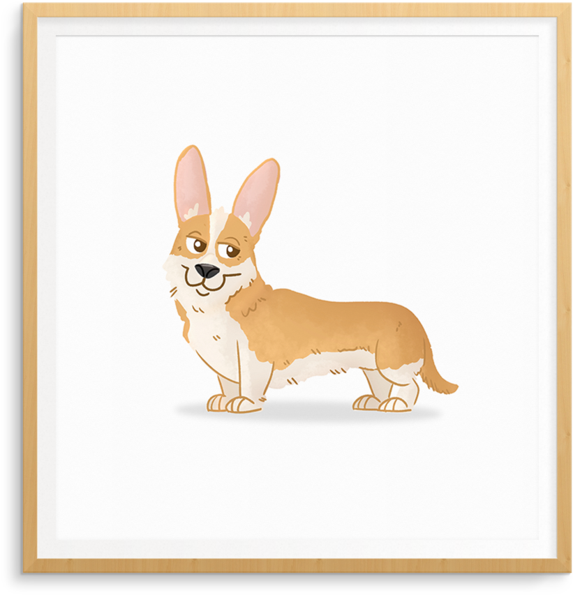 Bulldog Frame - Draw Your Dog (1000x1000), Png Download