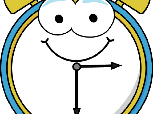 Clock Clipart Happy - Line Art Of Clocks (640x480), Png Download