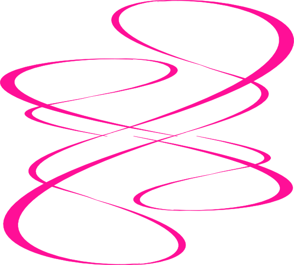 Pink Swirl Clip Art At Clkercom Vector Online Royalty - Decorative Line Art Png Transparent (600x540), Png Download