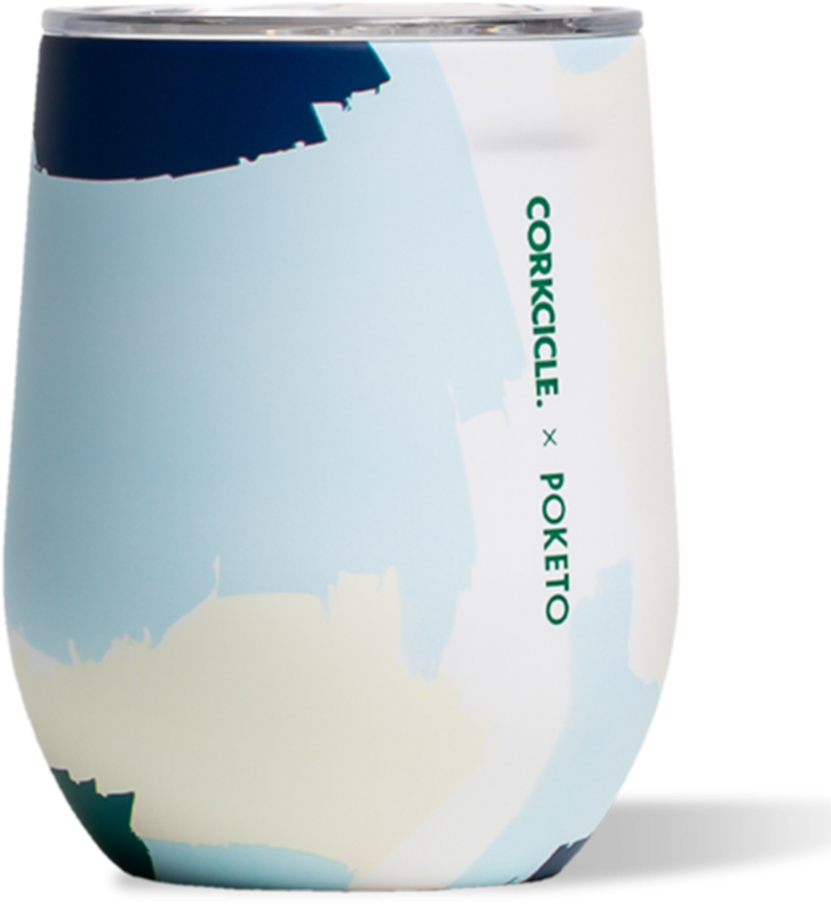 *design* Modern Corkcicle Stemless Wine Tumbler - Ceramic (1000x1500), Png Download